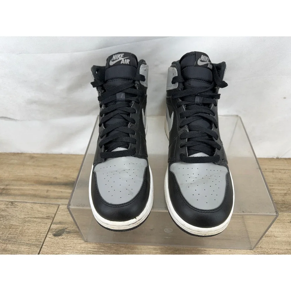 Nike Air Jordan 1 Retro‎ High OG Shadow 2013 Black Grey 555088-014 Mens 6.5Y